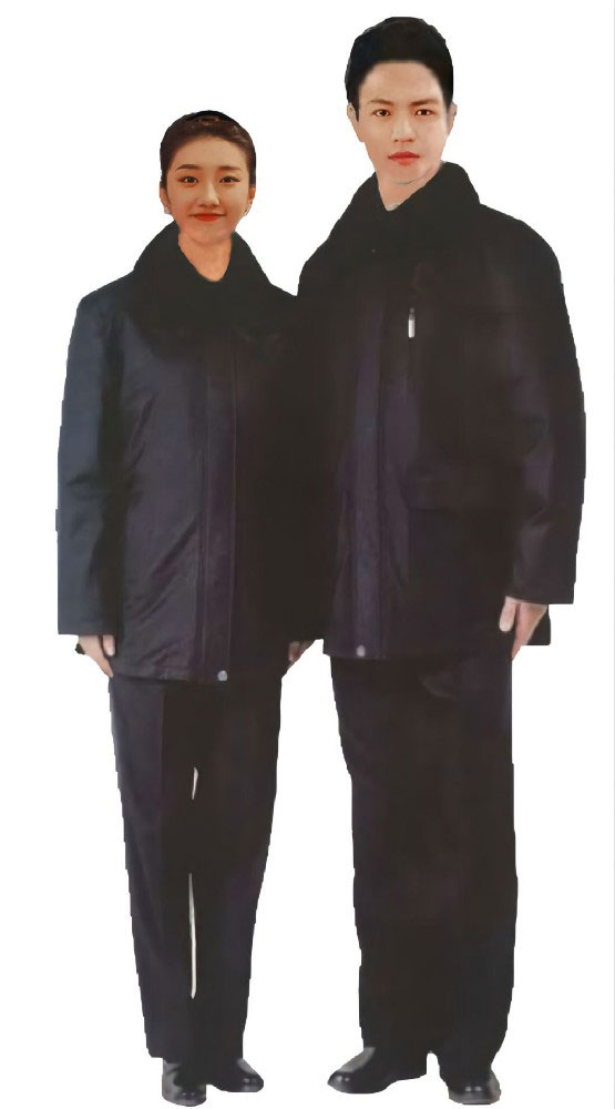 2010男女审判防寒服